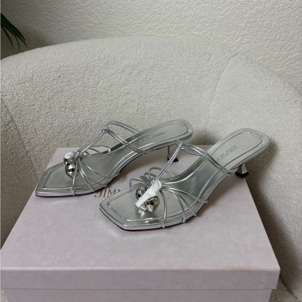 Jimmy Choo Jemma Mule 50 Shoes Size 37.5 - Picture 5 of 9